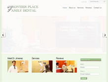 Tablet Screenshot of frontierplacedental.com